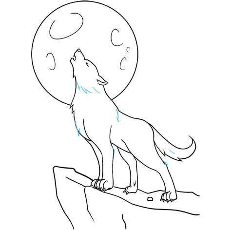 how do you draw a wolf howling|wolf howling sketch step by.